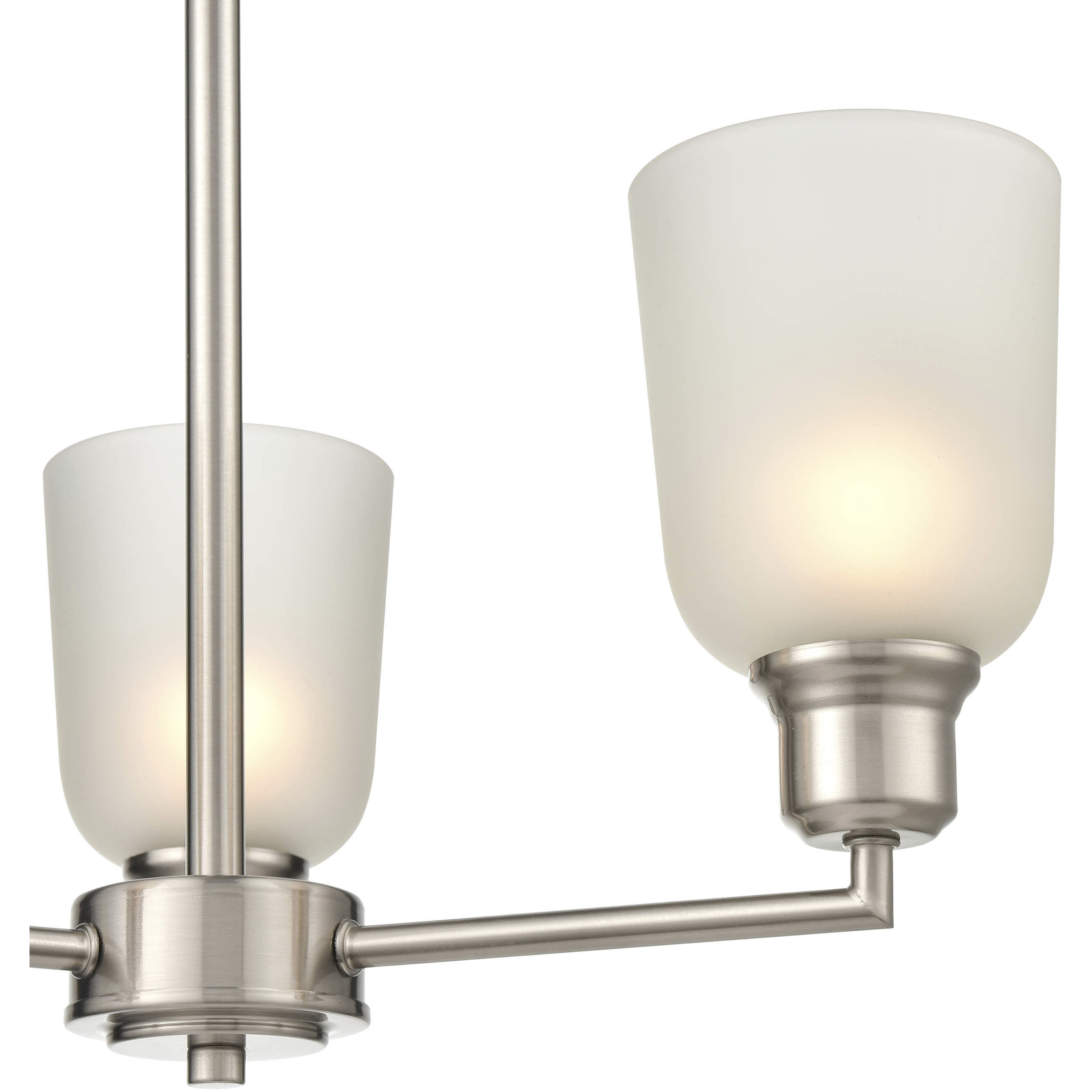 Amberle 3 Light 19.5 inch Brushed Nickel Chandelier Ceiling Light